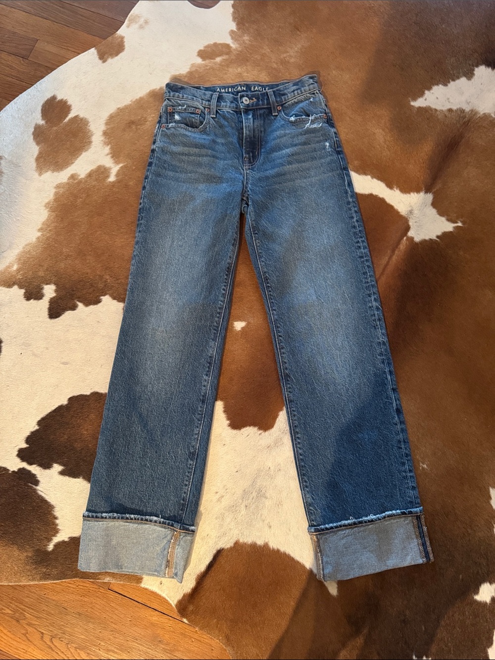 NWT American Eagle Outfitters Women's Stovepipe Straight-Leg Jeans 0